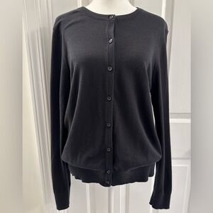 Ann Taylor Sweater Long Sleeve Knit Womens‎ Pullover Size Large Black